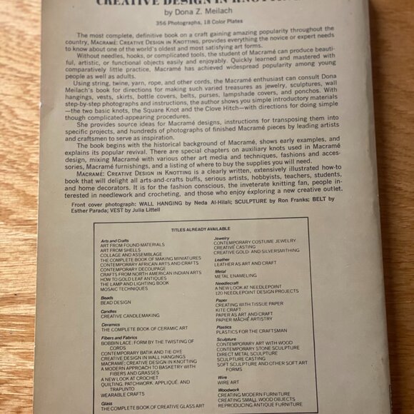 19-(VB) Vintage. Collectors. Books. Macrame. 70s. Soapmaker. 90s. Rare. - Picture 3 of 17